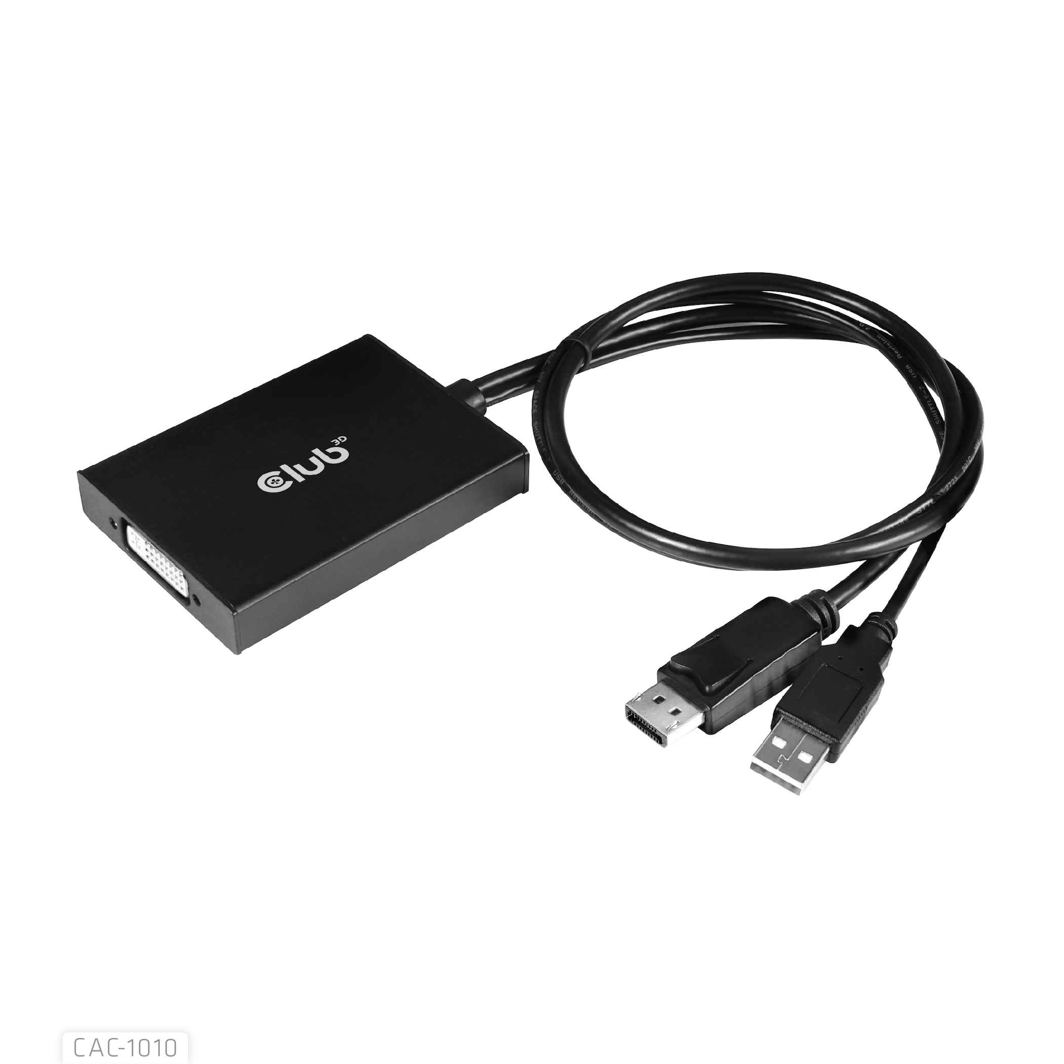 Club3D Adapter DisplayPort > DVI-D (Active Dual) St/Bu retail