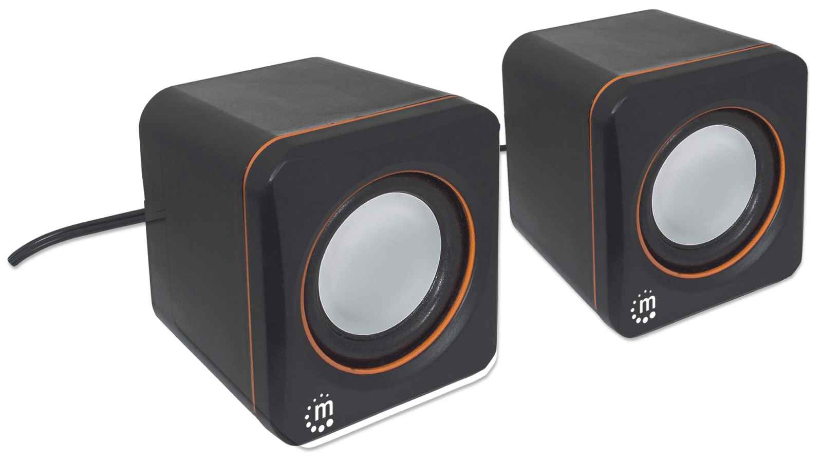 Manhattan Aktivbox USB Stereo 2 Lautsprecher schwarz/orange retail