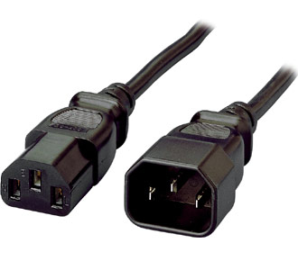Equip Kaltgeräteverl.-Kabel IEC C14 -> IEC C13 St/Bu 1,80m Polybeutel