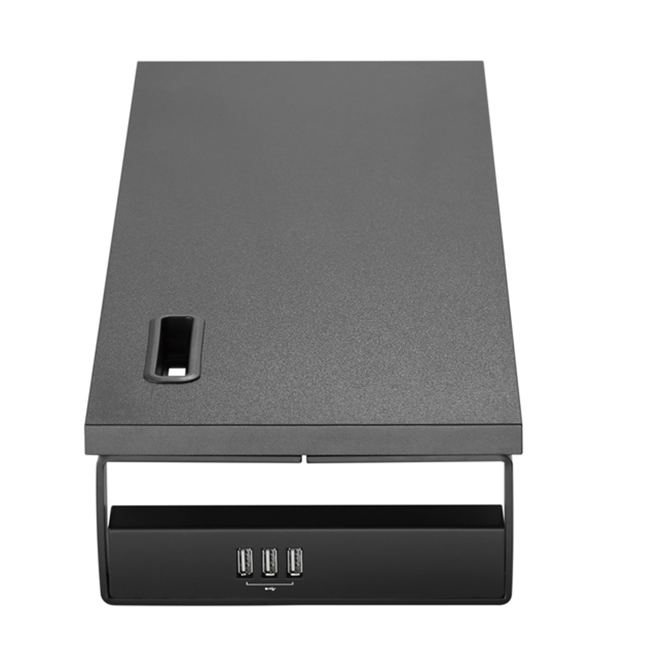 Equip Monitortischerhöhung bis 15kg mit 3x USB2.0 Ports sw
