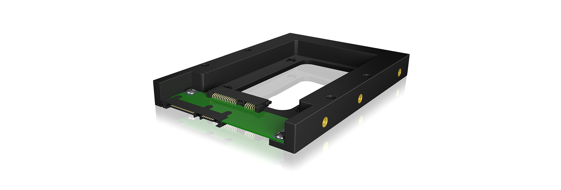 Einbaurahmen IcyBox HDD/SSD Konverter 2,5 -> 3,5 retail