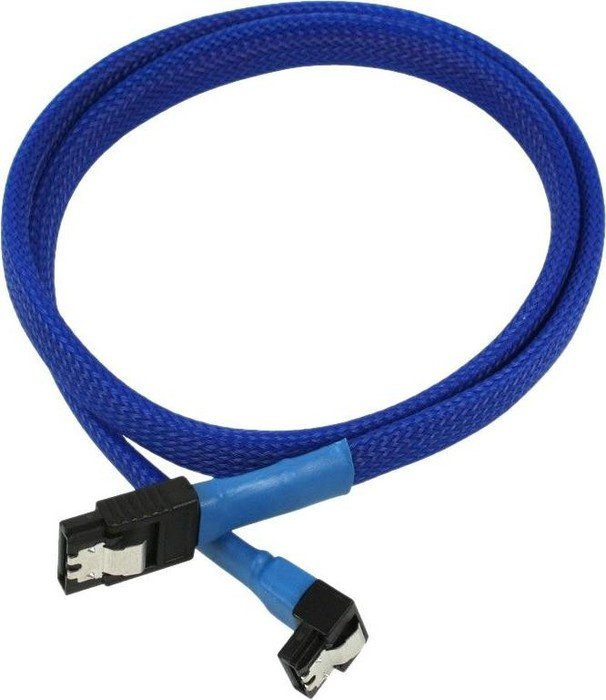 Kabel Nanoxia SATA 6Gb/s Kabel abgewinkelt 60 cm, blau