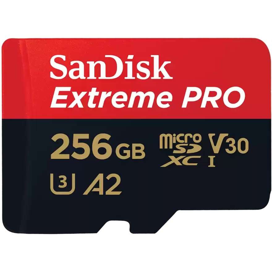 SanDisk Extreme PRO microSDXC 256GB 200MB/s + Adapter