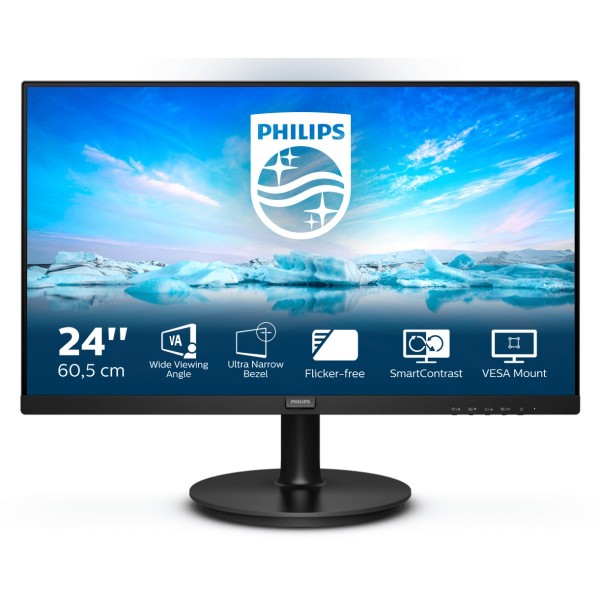 60,5cm/23,8 (1920x1080) Philips V Line 241V8L/00 Full HD 4ms 16:9 VGA HDMI black