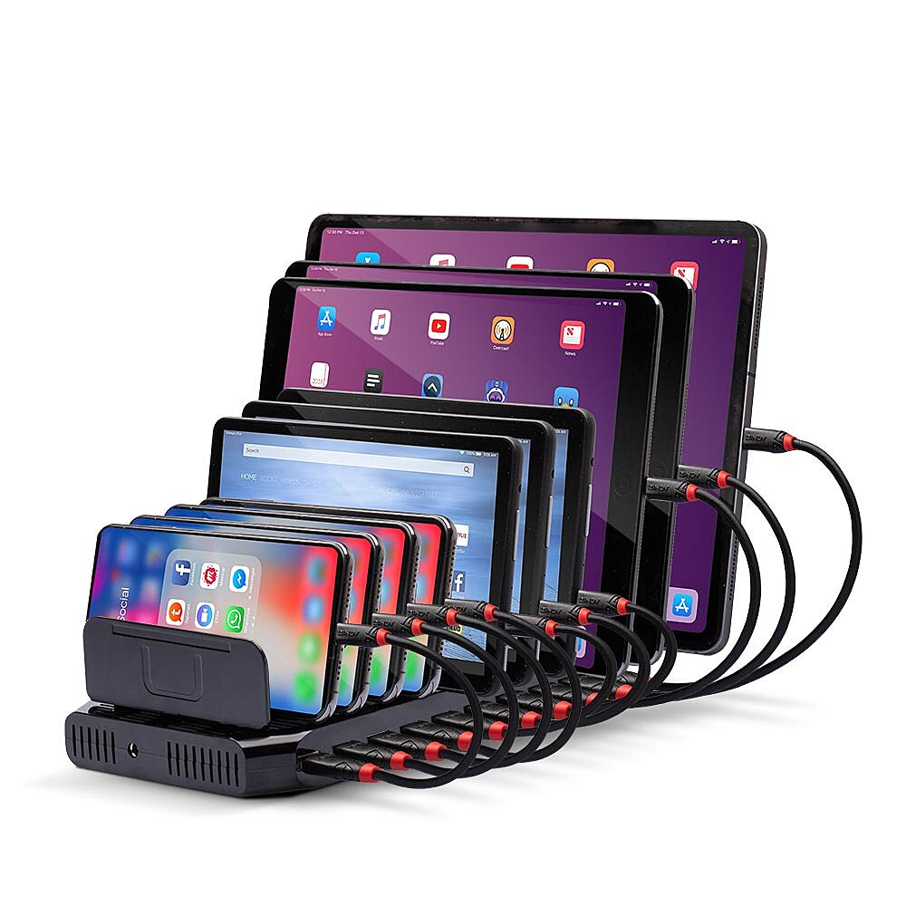 Lindy USB-Ladestation für 10 Tablets & Smartphones 90W