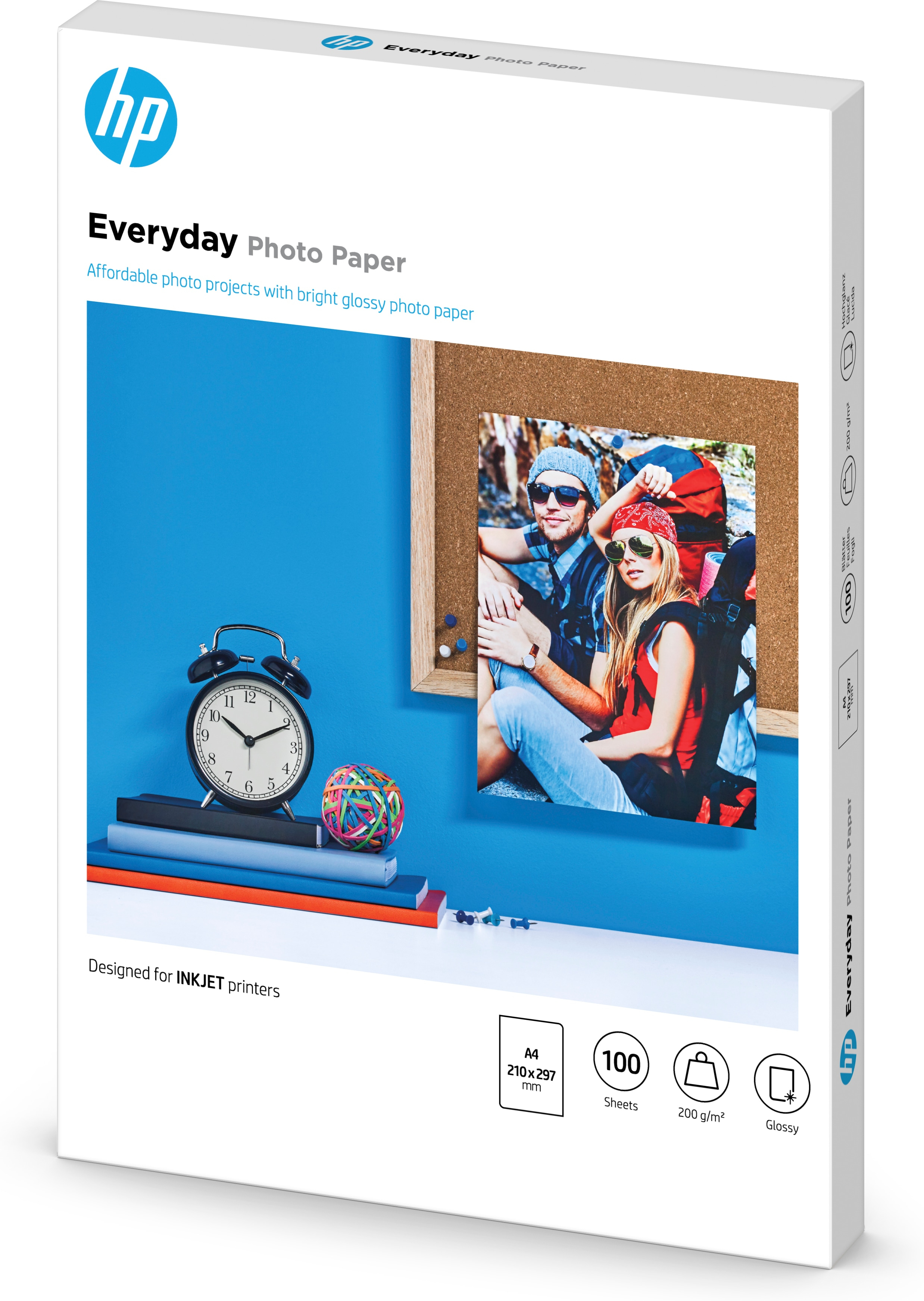 Fotopapier HP Everyday glänzend A4 100Stück 200/m Q2510A