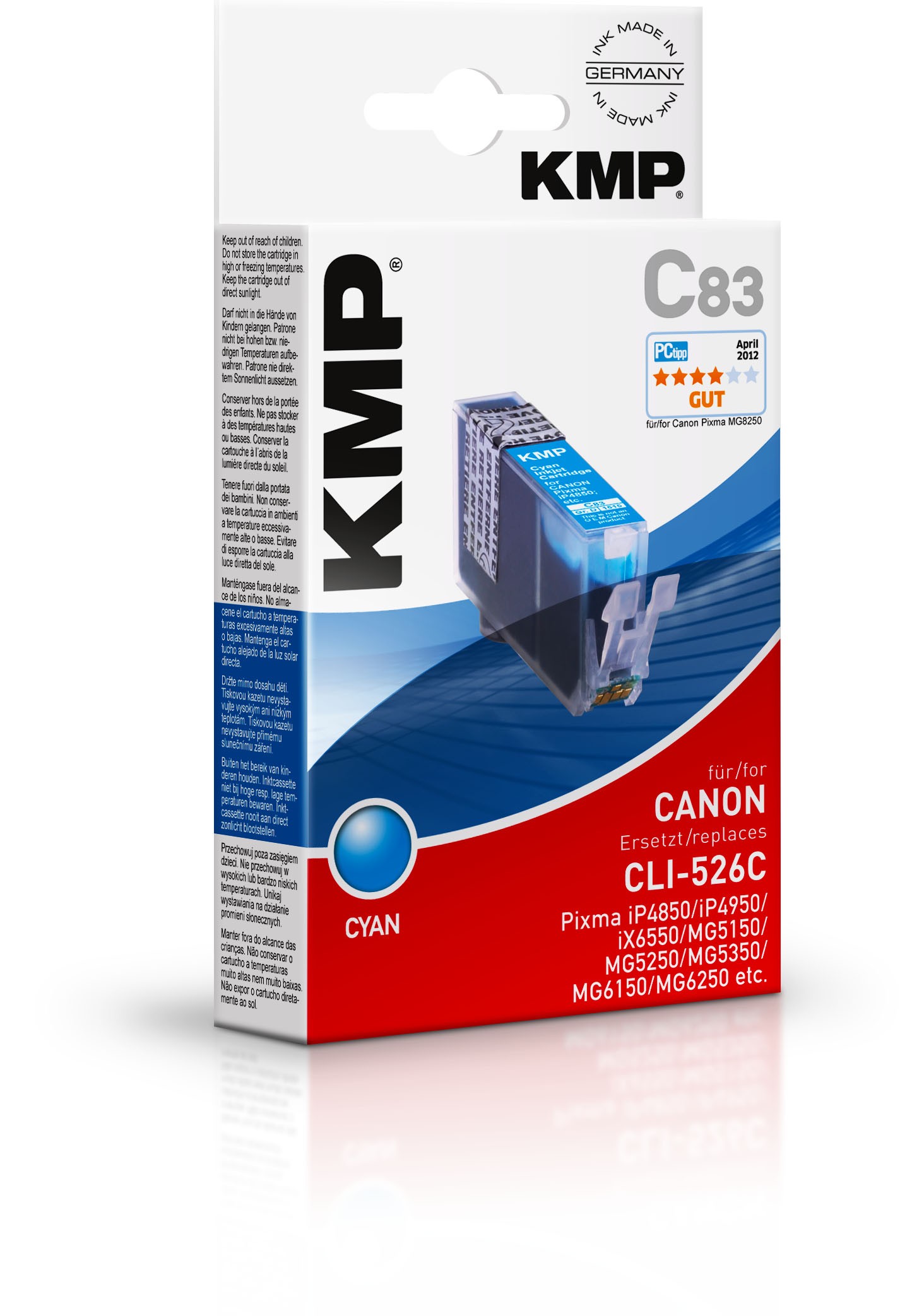 KMP Patrone Canon CLI526C cyan 530 S. C83 kompatibel