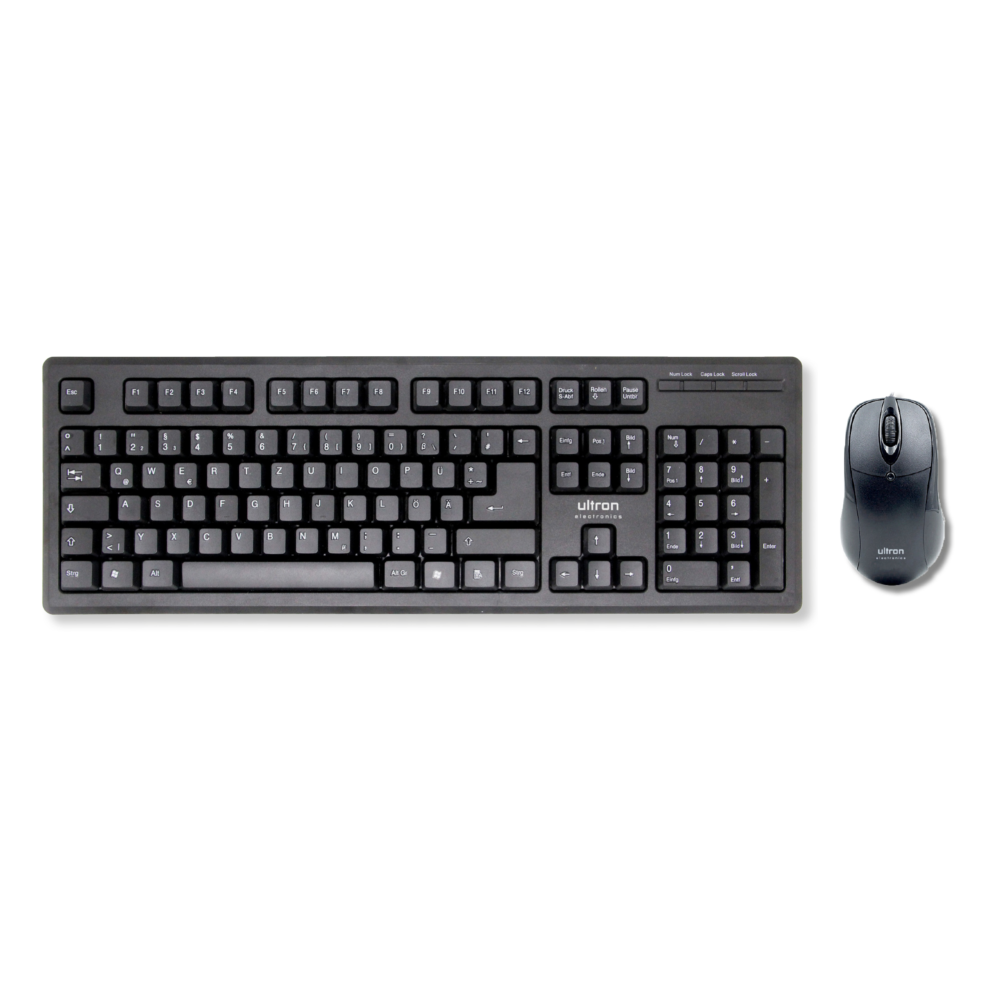 Ultron UMC-200 Tastatur- Maus Office Set schwarz RETAIL