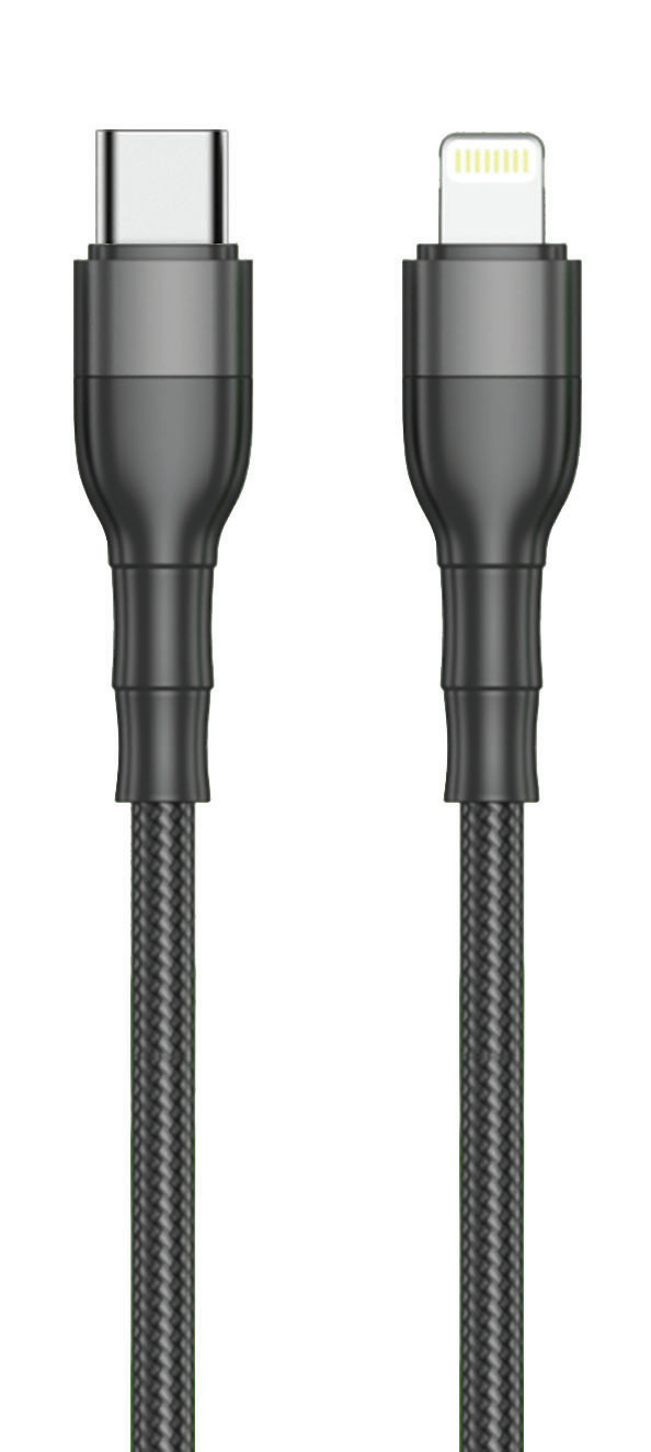 2GO USB Kabel Type C->Lightning schwarz