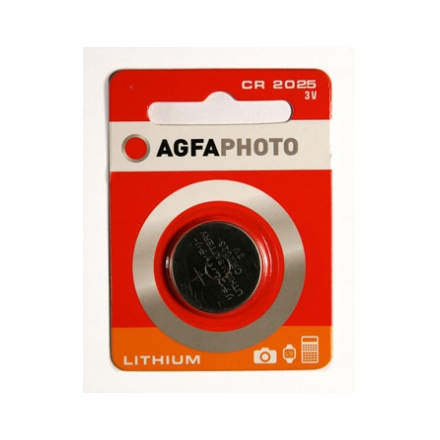 AgfaPhoto Batterie Knopfzelle CR2025 3.0V Lithium 1St.
