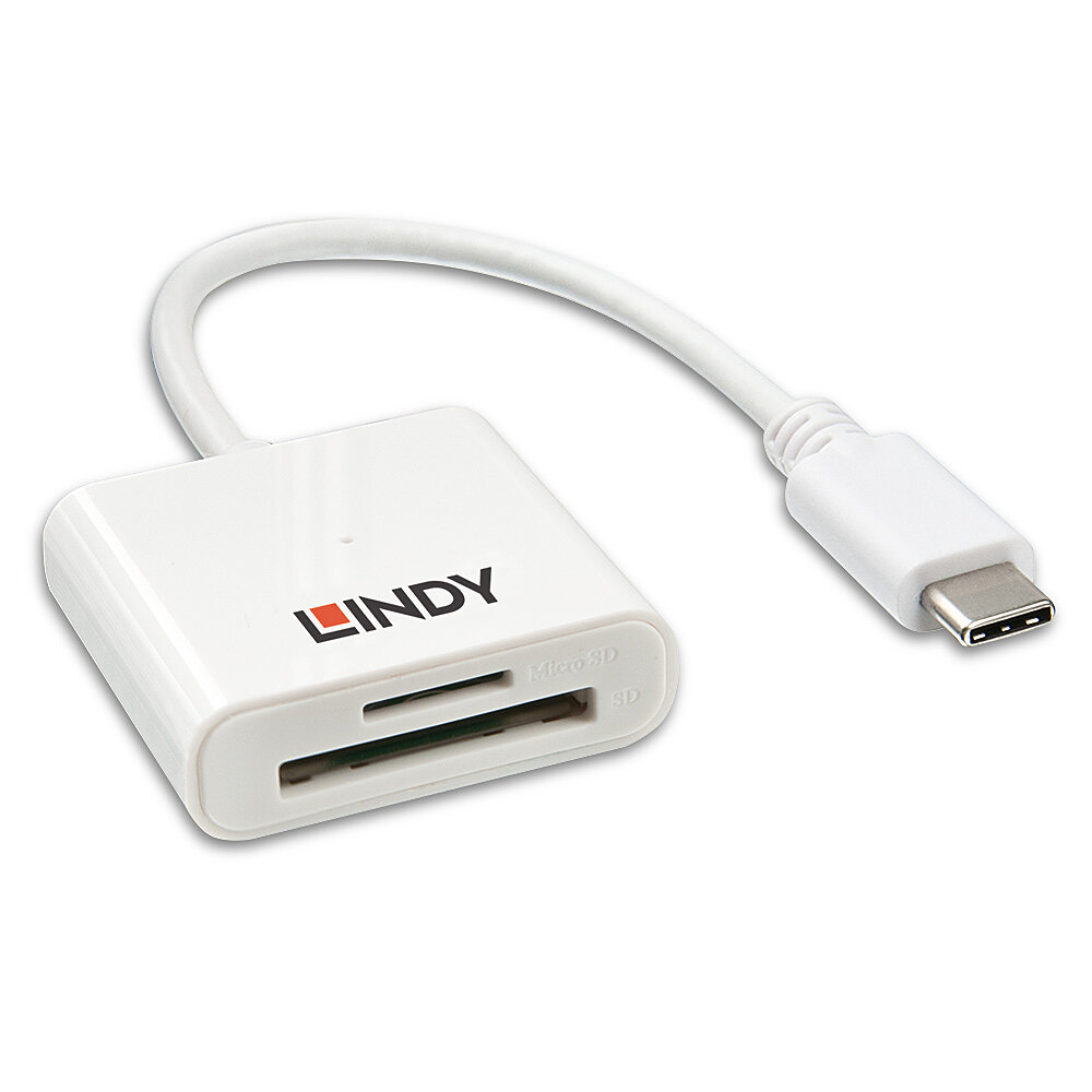 Lindy Card Reader USB 3.1 Typ C SD und microSD