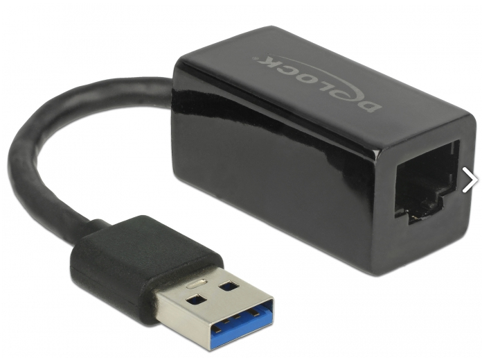 DELOCK USB-Kabel Superspeed A-> Gigabit LAN 10/100/1000 Mbps