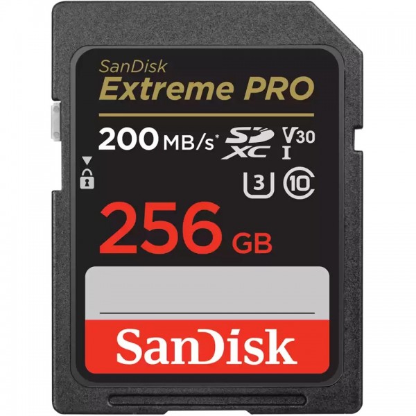 256GB SanDisk Extreme PRO SDXC 200MB/s