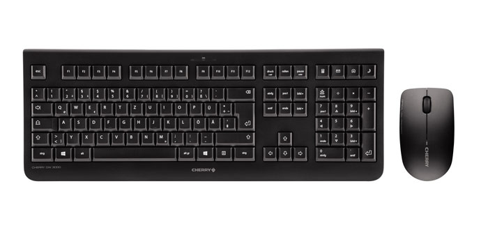 Inter-Tech Tas KB-208 Tastatur + Maus-Set, QWERTZ, schwarz