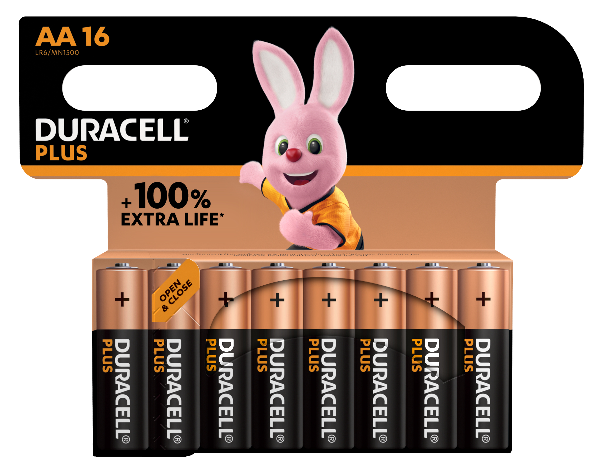 Duracell Batterie Plus NEW - AA (MN1500/LR06) Mignon 16St.