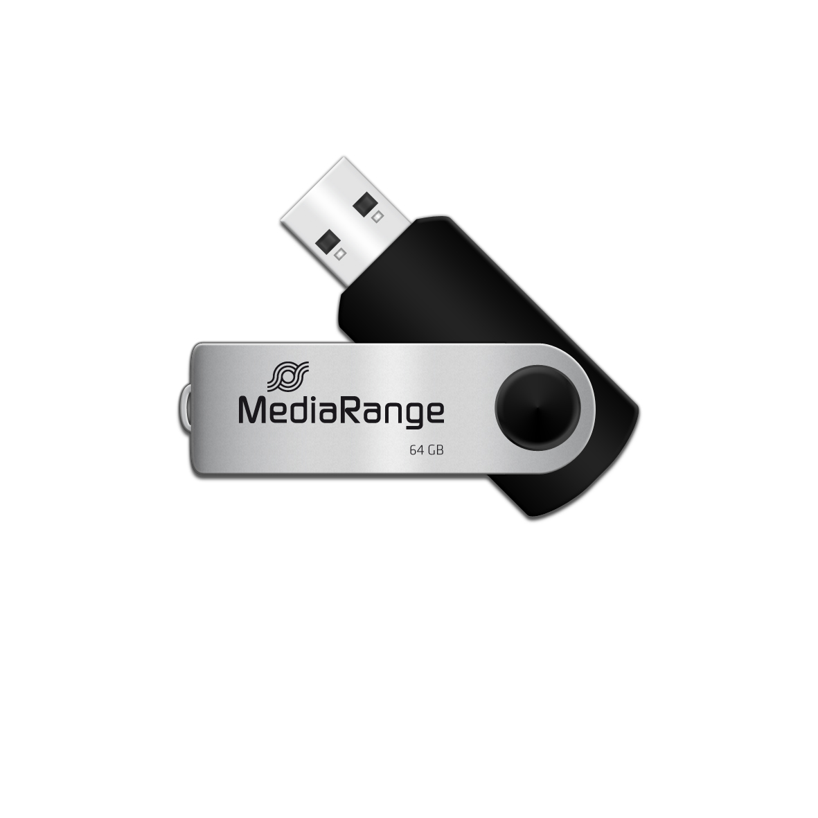 MediaRange USB-Stick 64GB USB 2.0 swivel swing