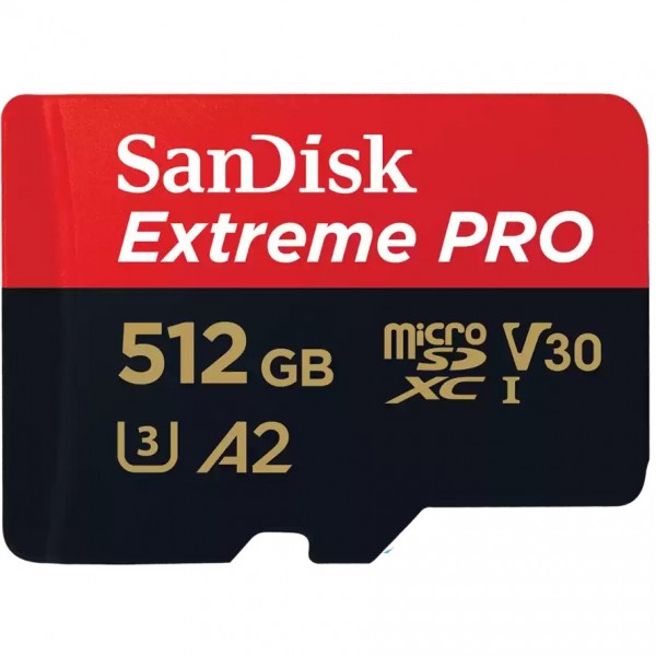 SanDisk Extreme PRO microSDXC 512GB 200MB/s + Adapter