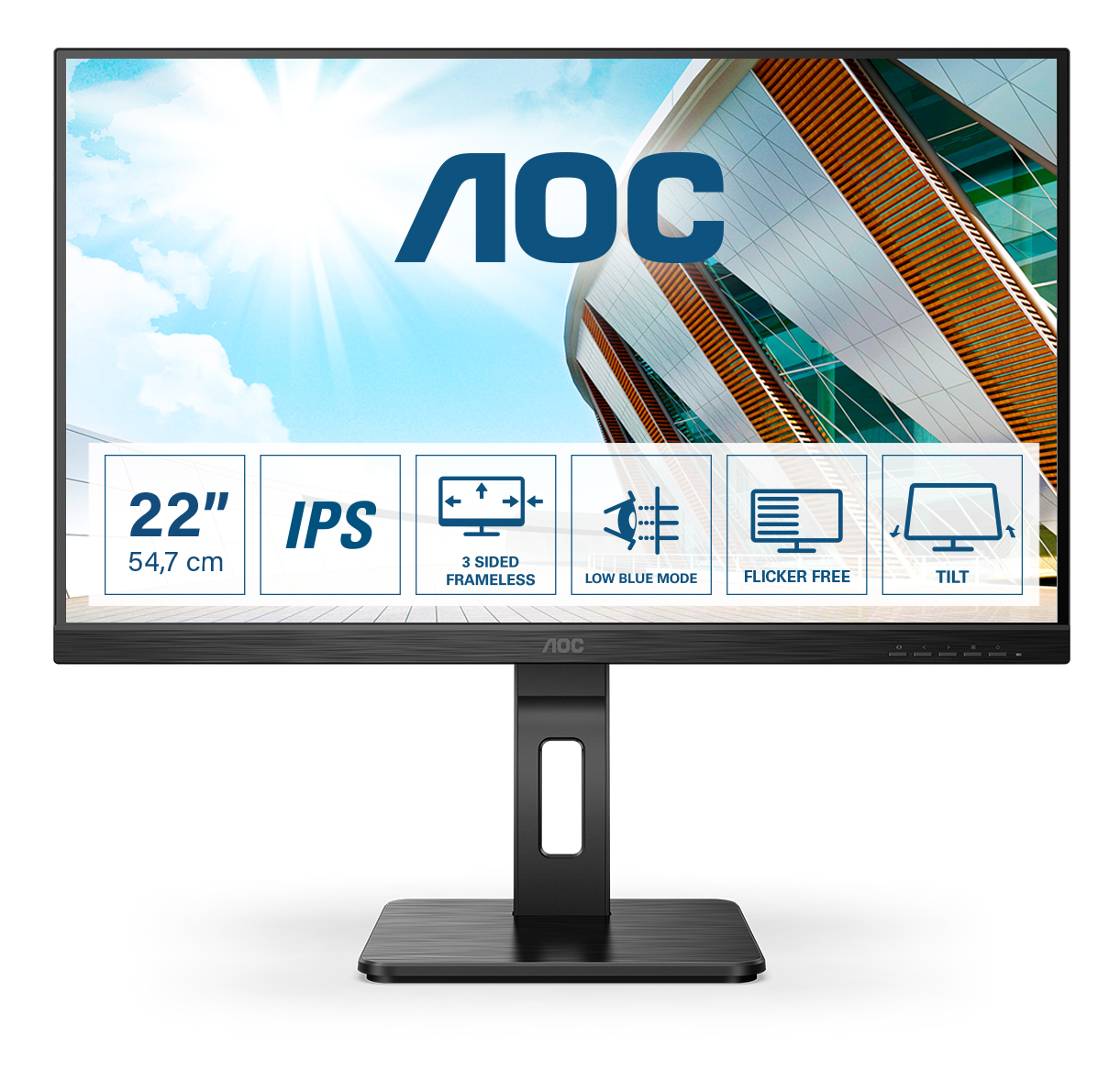 AOC 54,6cm (21,5) 22P2Q 16:09 HDMI/DVI/DP/USB IPS black