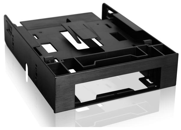 Adapter IcyDock 3,5 -> 5,25 + 2x6,3cm HDDs/SSDs 7-9,5mm