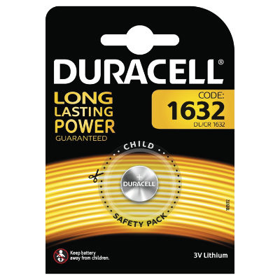 Duracell Batterie Knopfzelle CR1632 3.0V Lithium 1St.