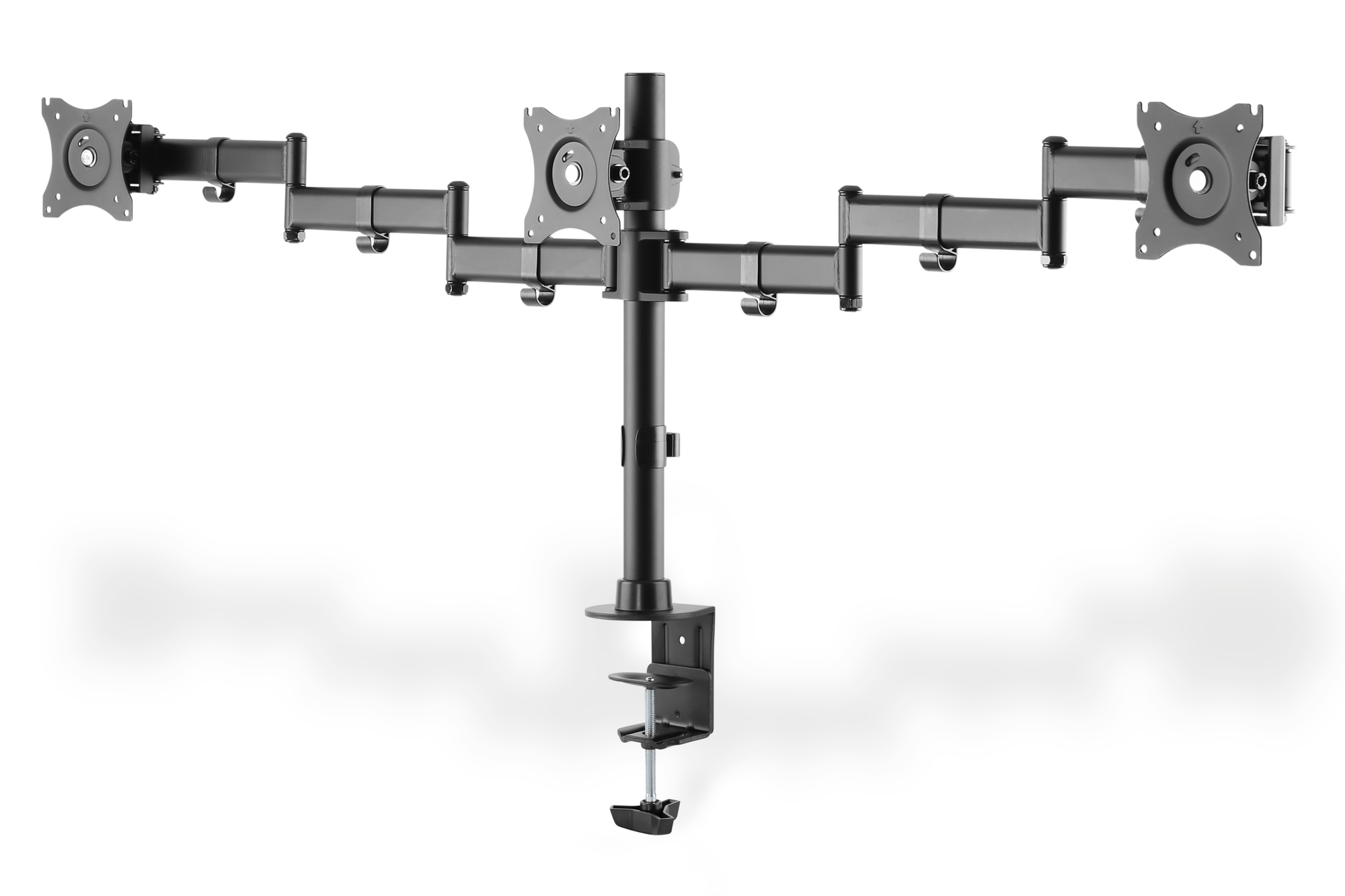DIGITUS Tischhalterung 3-fach Monitor Ständer + Klemmhalt.
