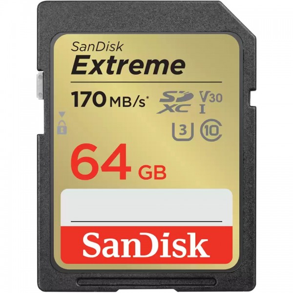 64GB SanDisk Extreme SDXC 170MB/s