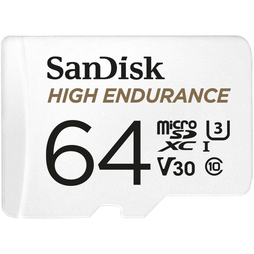 64GB SanDisk High Endurance MicroSDXC 100MB/s +Adapter