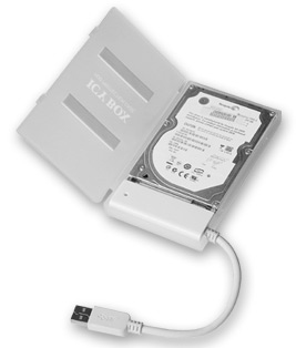 Adapter Kabel IcyBox 2,5 SATA -> USB 3.0 IB-AC603a-U3 (wh)