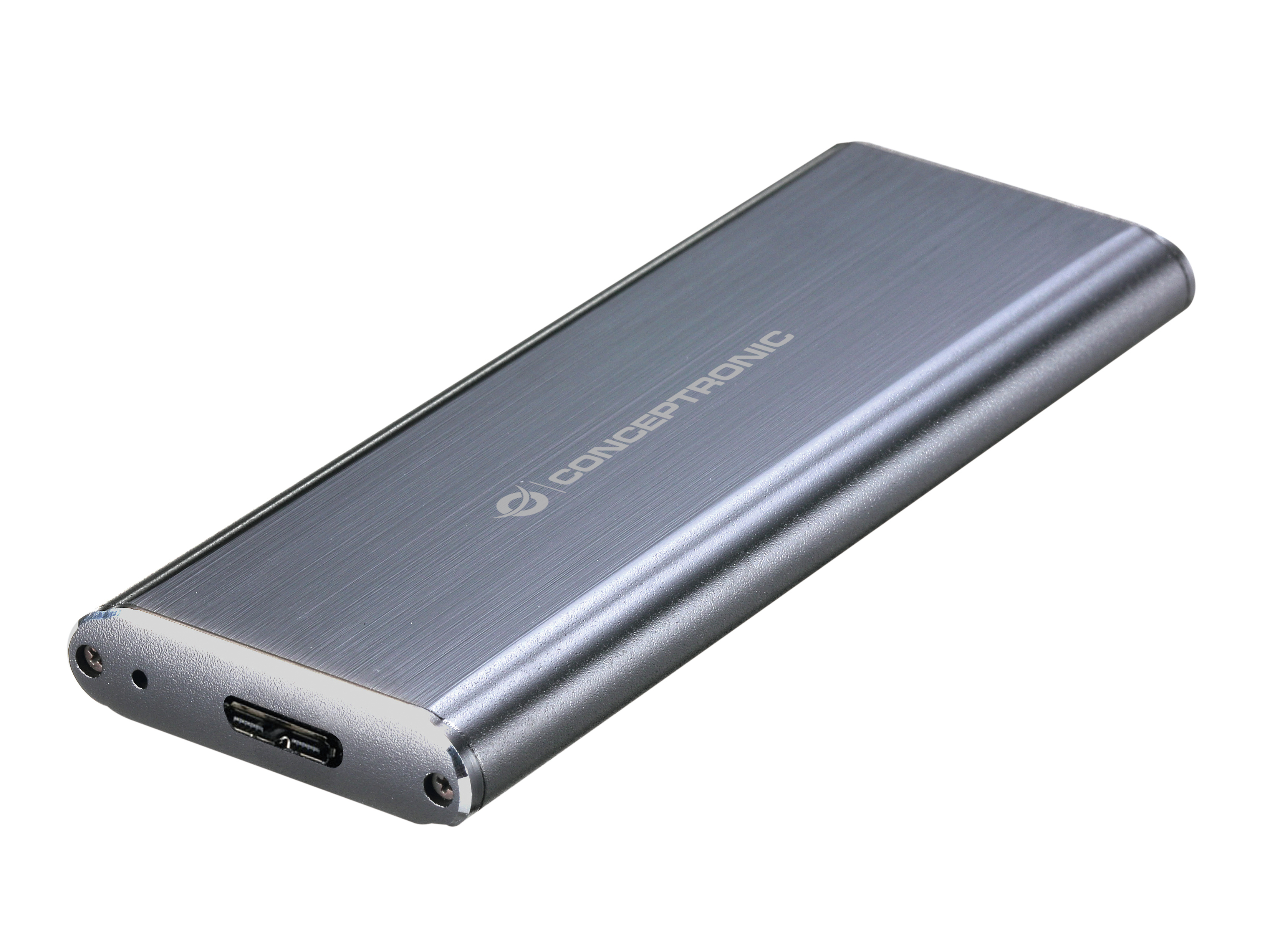 CONCEPTRONIC SSD Gehäuse M.2 USB3.0 SATA grau