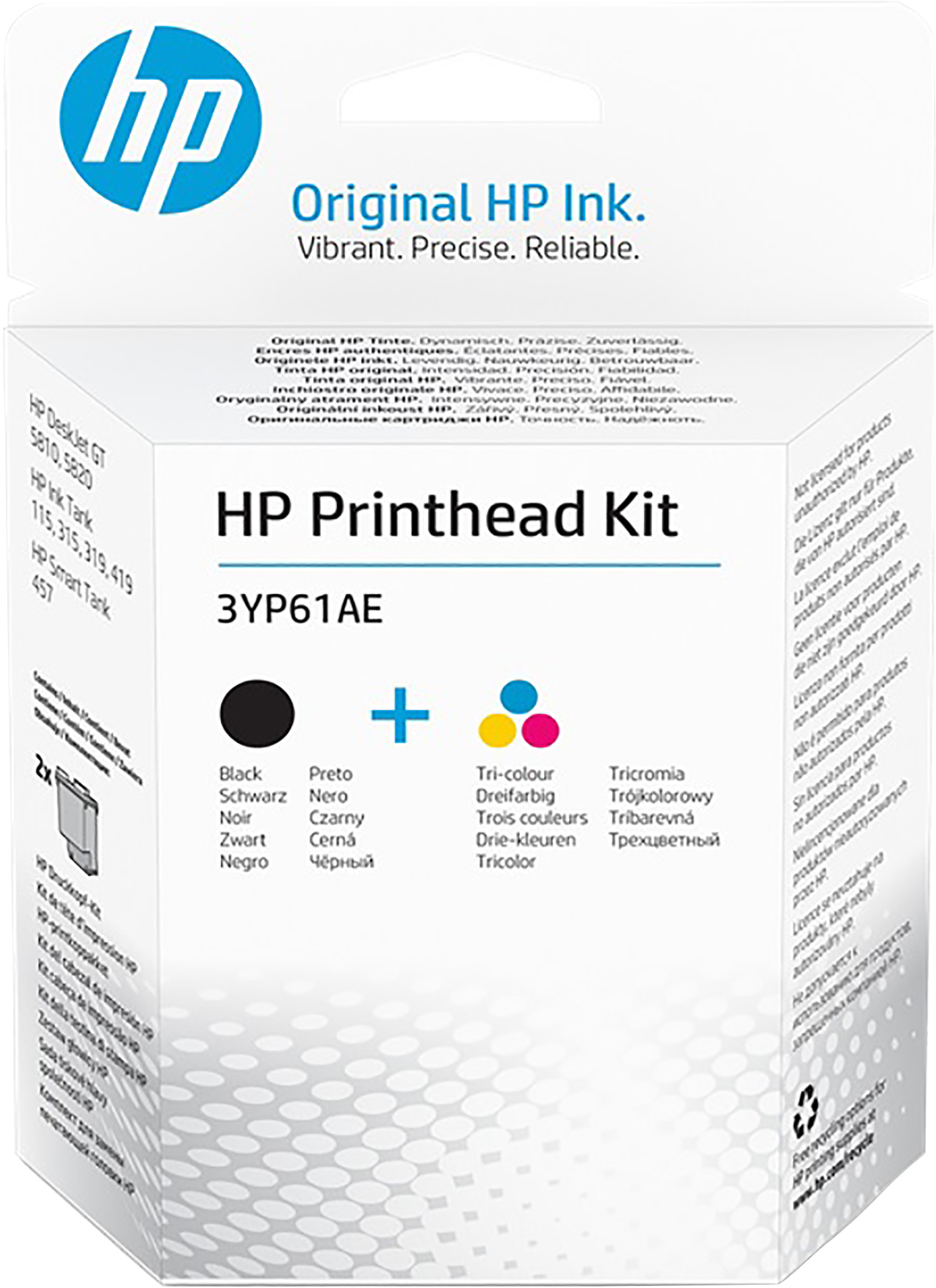 HP Schwarz Farbe dreifarbig GT Druckkopf Kit