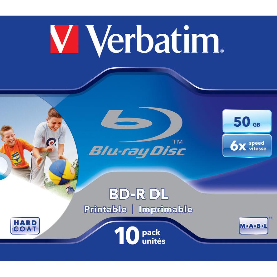 Bluray Verbatim 50GB 10pcs Jew.C 6x Wide printable No ID