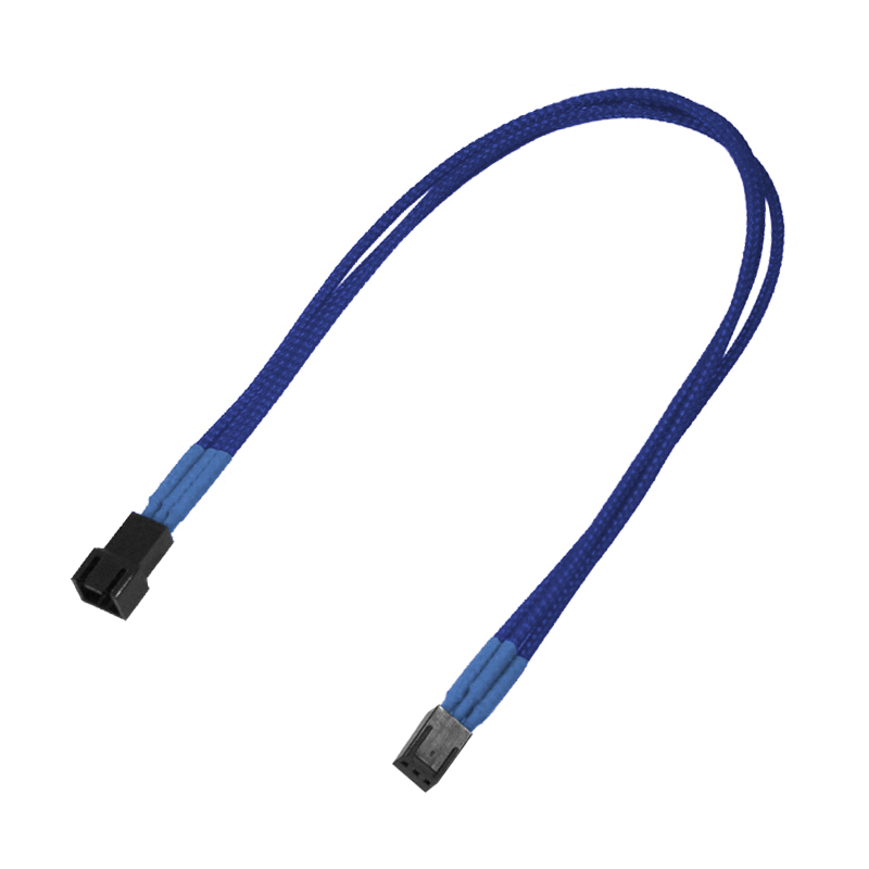 Kabel Nanoxia 3-Pin Verlängerung, 30 cm, Single, blau