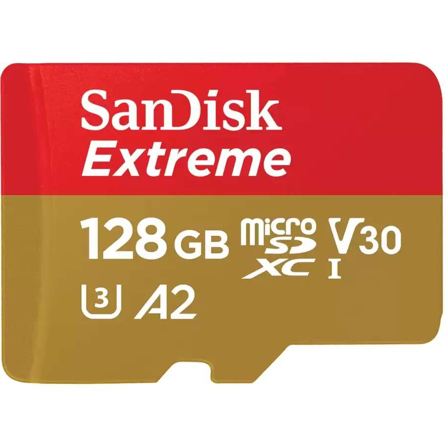 128GB SanDisk Extreme MicroSDXC 190MB/s +Adpater