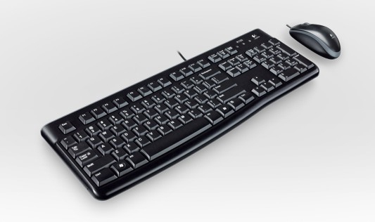 Logitech USB Keyboard+Mouse MK120 black