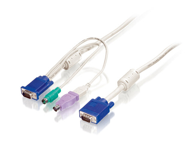 LevelOne KVM Kabel ACC-2102 USB+PS/2 3,00m