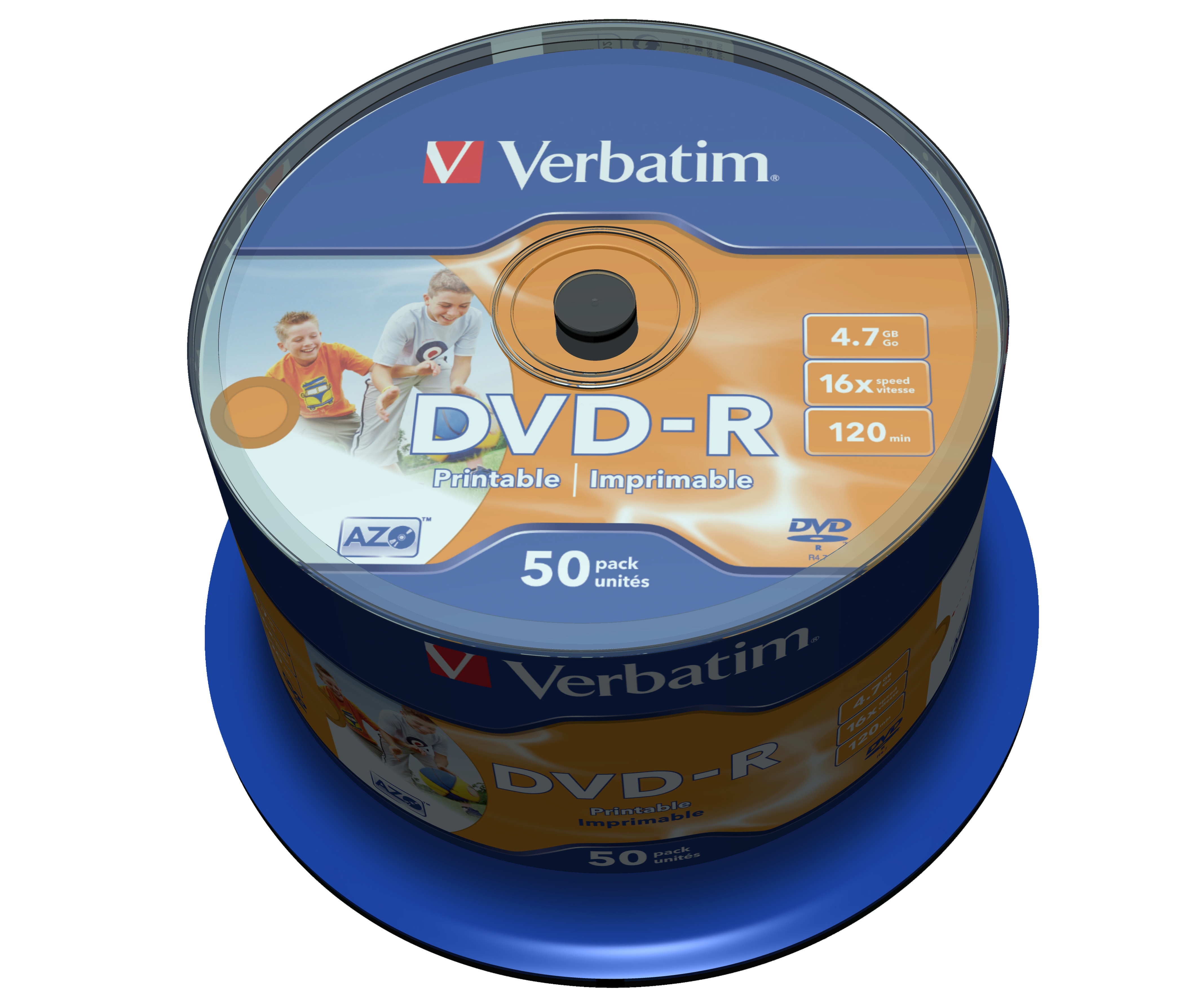 DVD-R Verbatim 4,7GB 50pcs Spin.WidePS 16x Non-ID