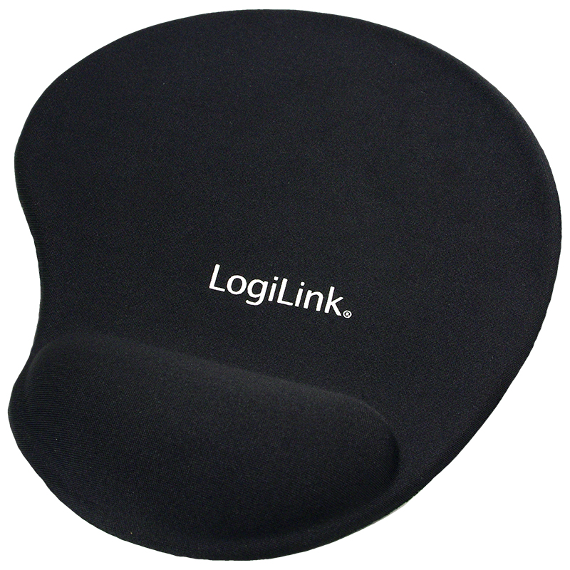 LogiLink Mauspad mit Gel-Handballenauflage Silikon schwarz