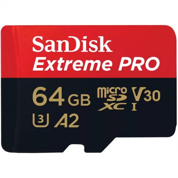 64GB SanDisk Extreme Pro MicroSDXC 200MB/s +Adpater
