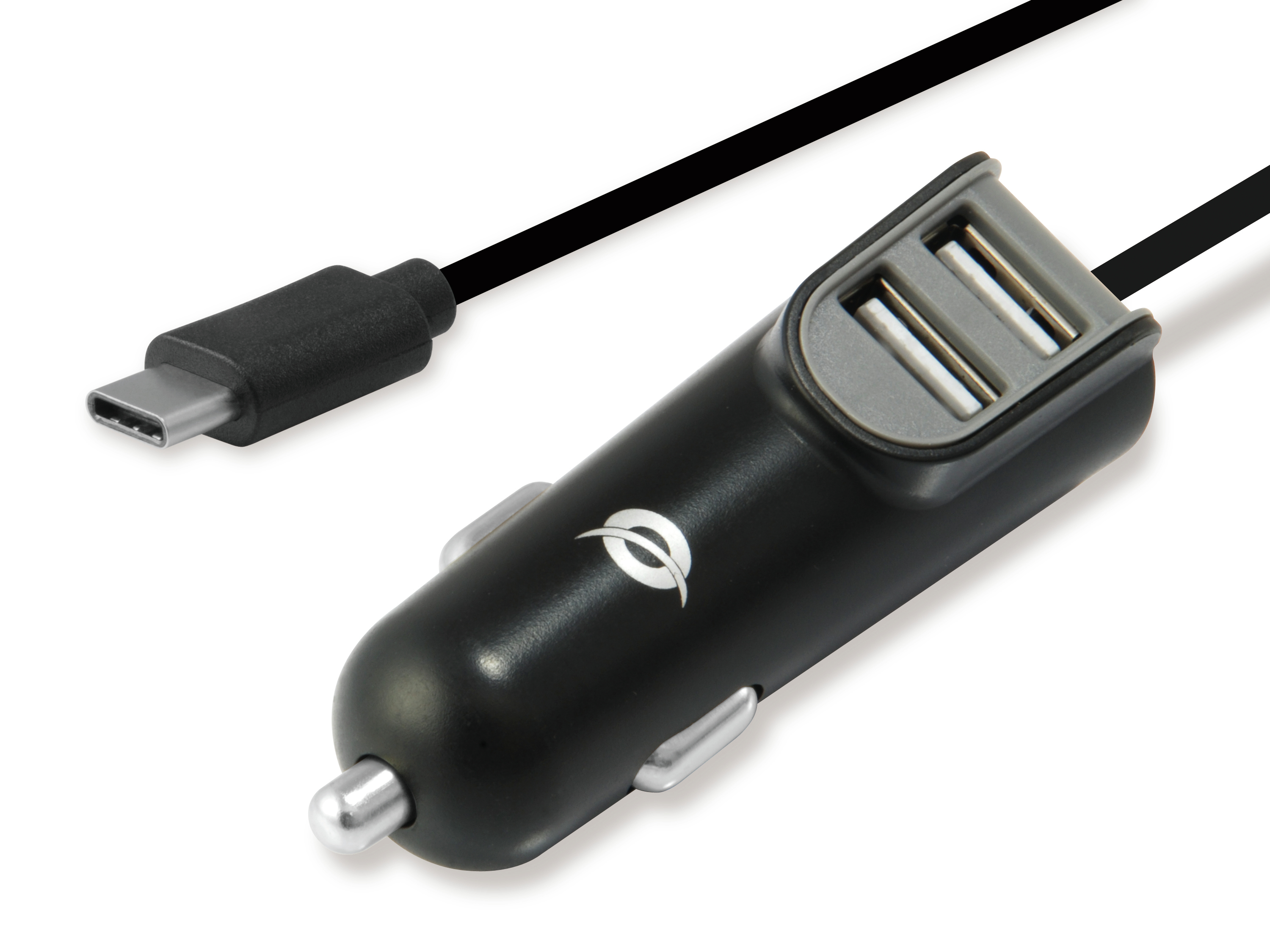 CONCEPTRONIC Ladegerät USB Car 2-Port Charger, 15.5W