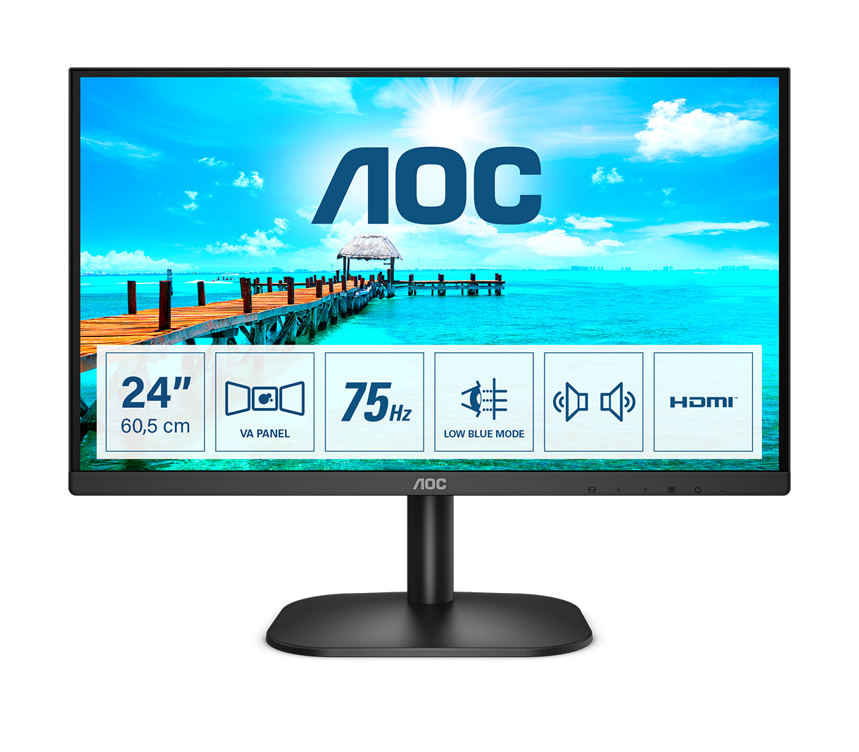 AOC 60,5cm (23,8) 24B2XDAM 16:09 HDMI+DVI black