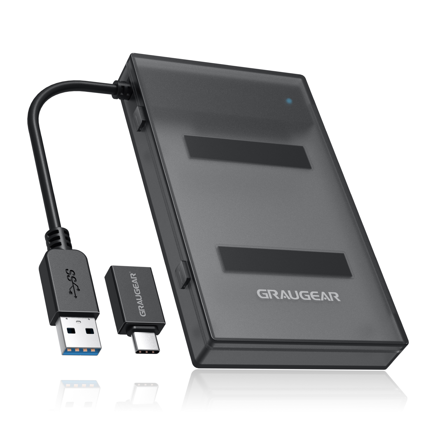 Graugear USB-A/C 3.1 Adapterkabel 2,5 SATA SSD/HDD