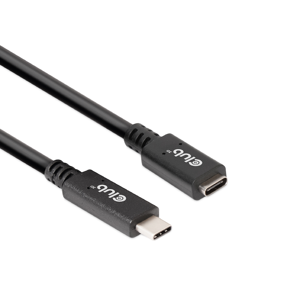 Club3D Kabel USB 3.2 Typ C 2m Verlängerung 5Gbps St/Bu retail