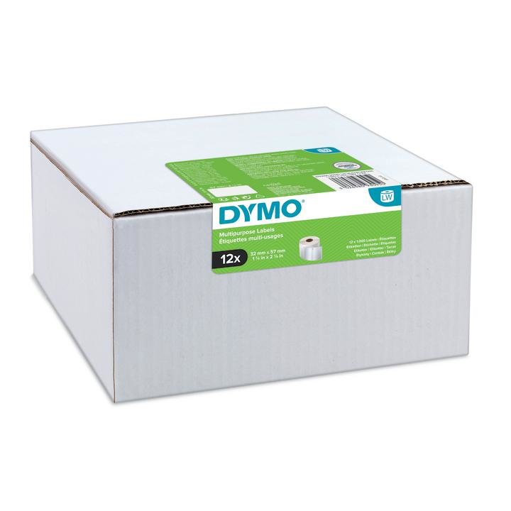 DYMO LW-Vielzwecketiketten Großpack. 32x57mm 6Rl 1000St/Rl